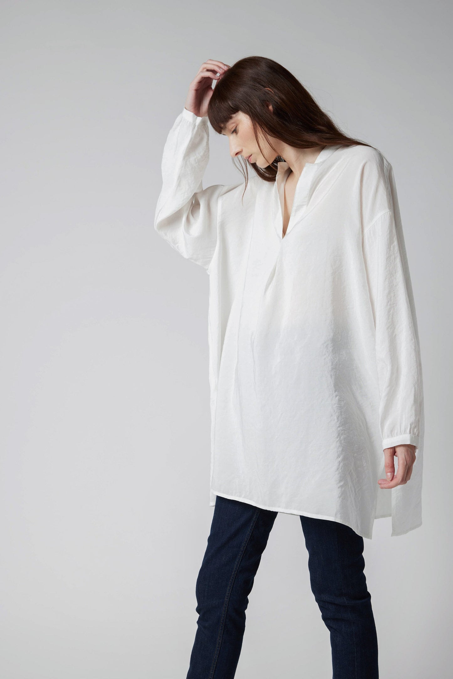 Oversized Voile Cover Up Tunic