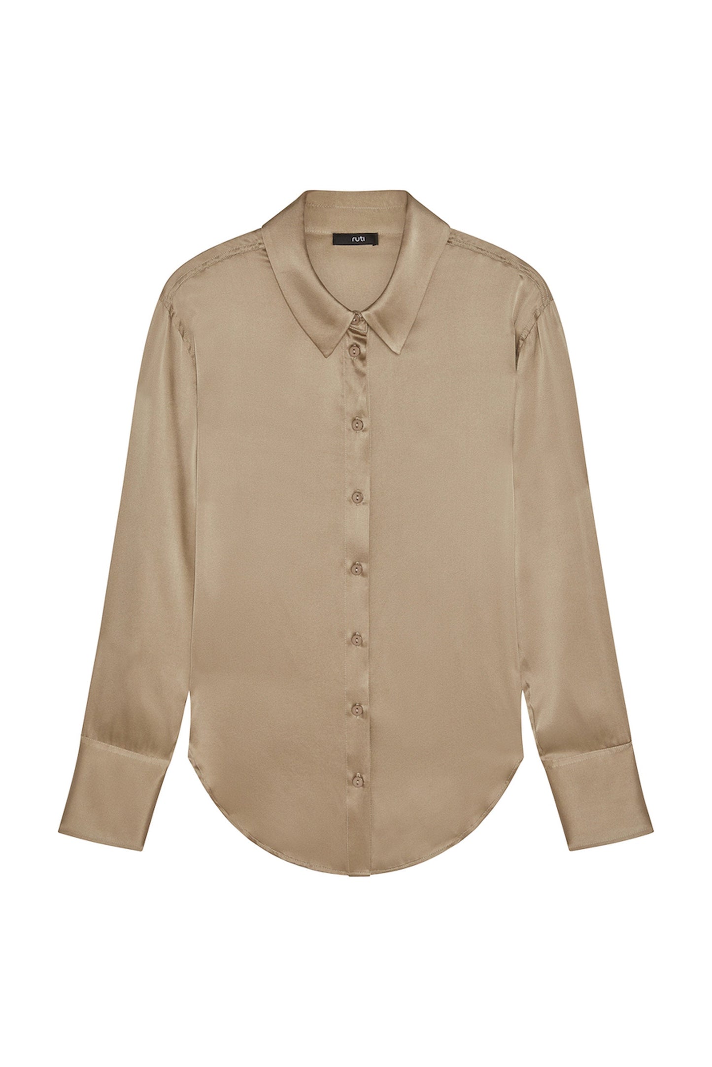 Shift Your Gaze Silk Button Down Blouse