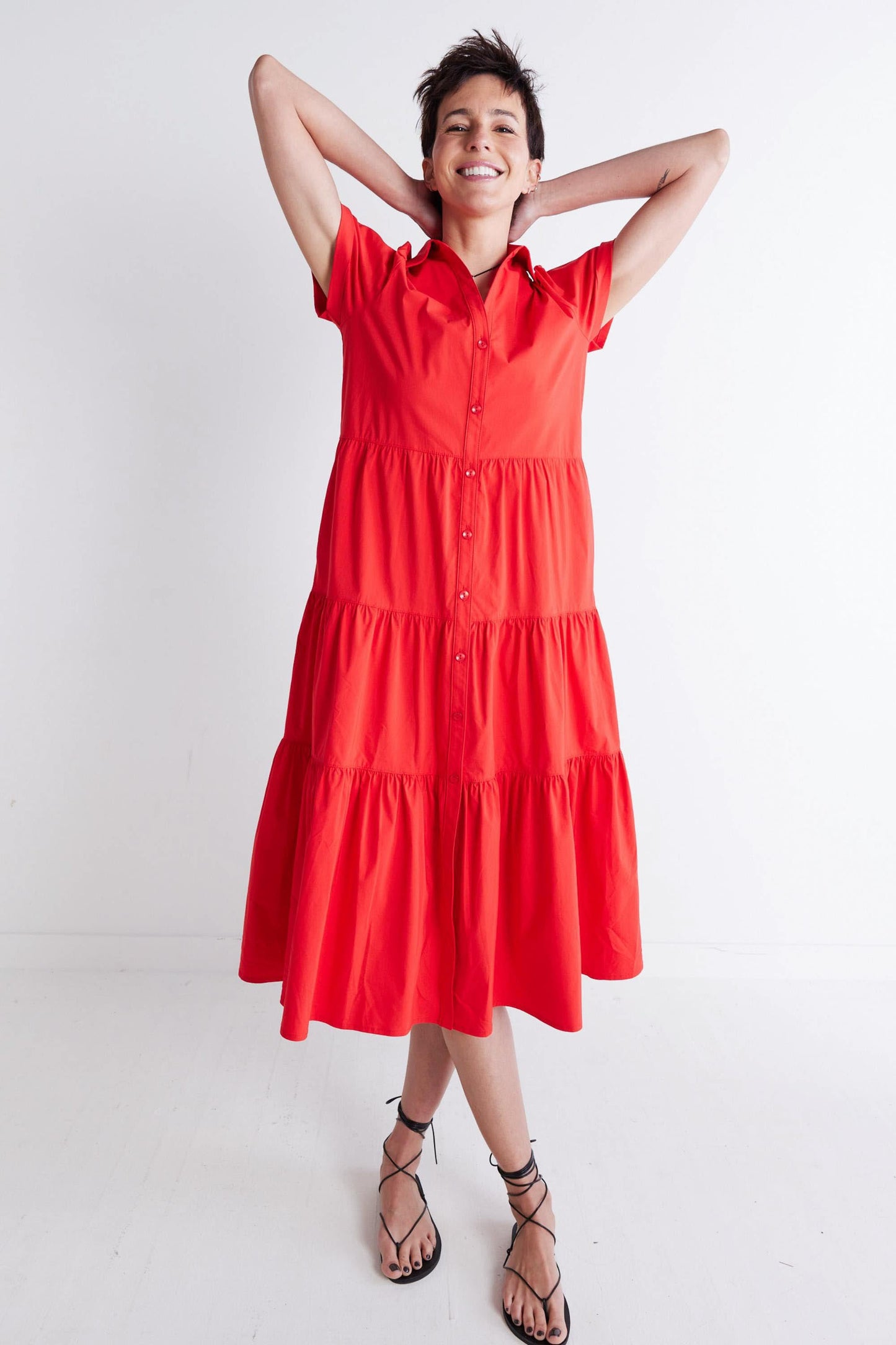 Breaking Free Long Poplin Dress