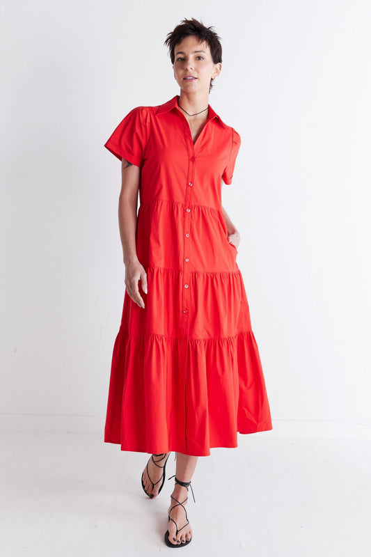 Breaking Free Long Poplin Dress
