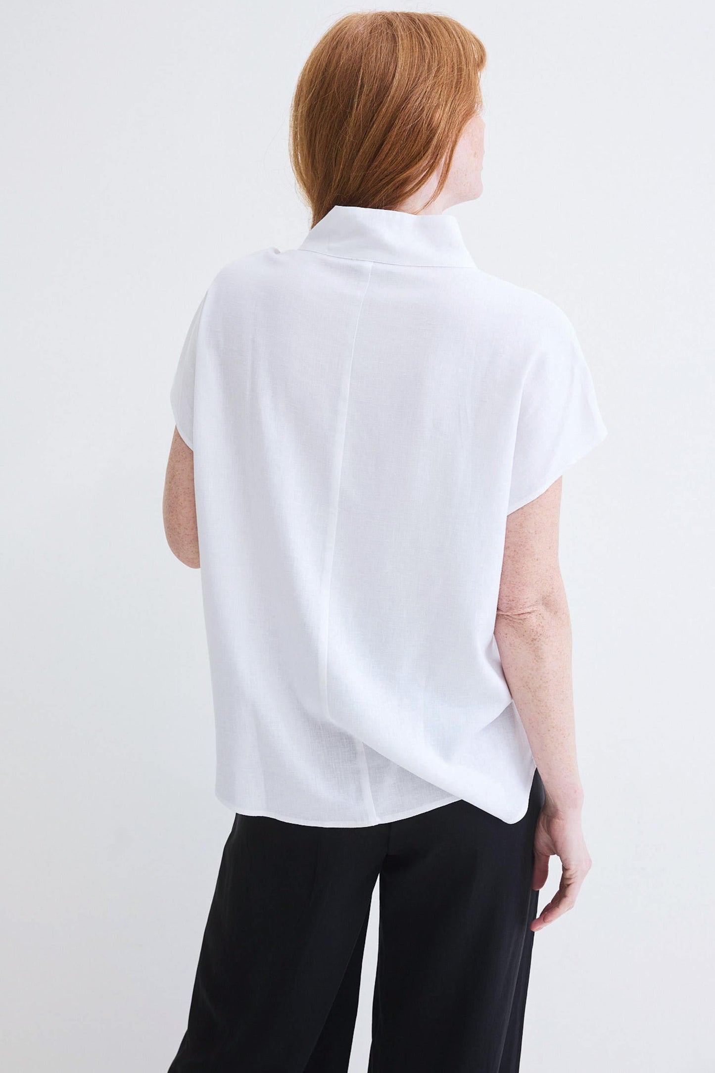 Buttoned Up Linen Blend Top