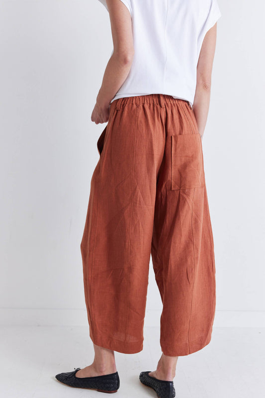 Carefree Wide Leg Linen Pants