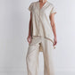 Daylight Linen High Low Blouse