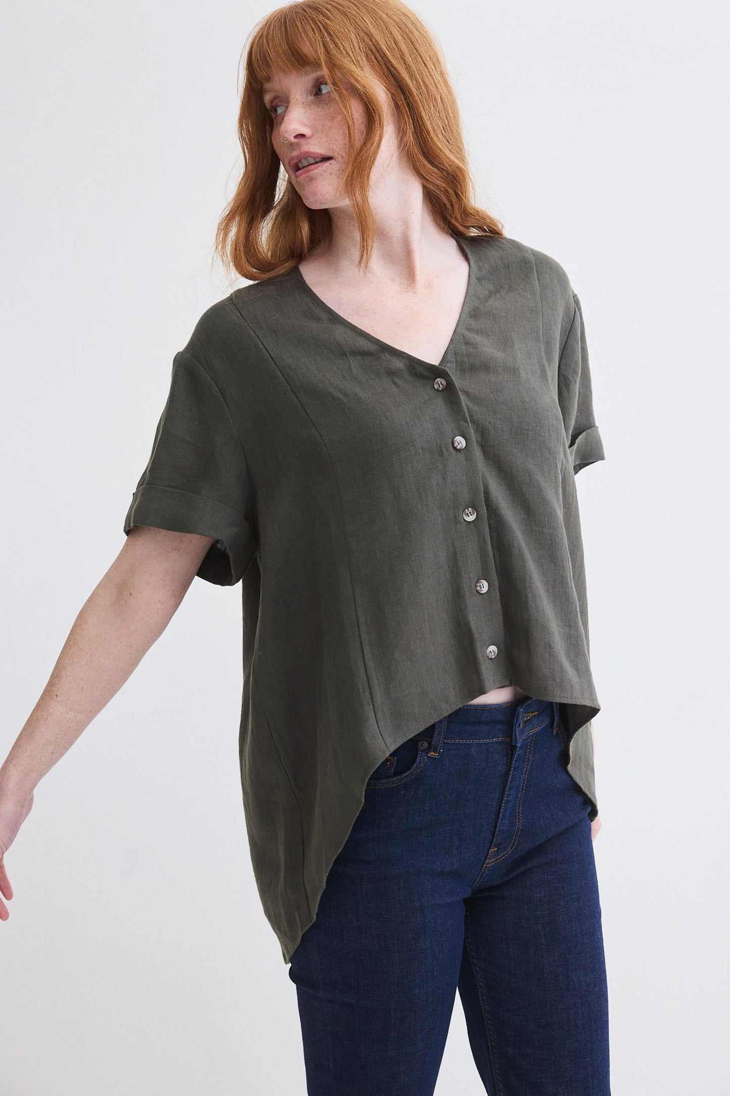 Drifter Oversized Linen Top