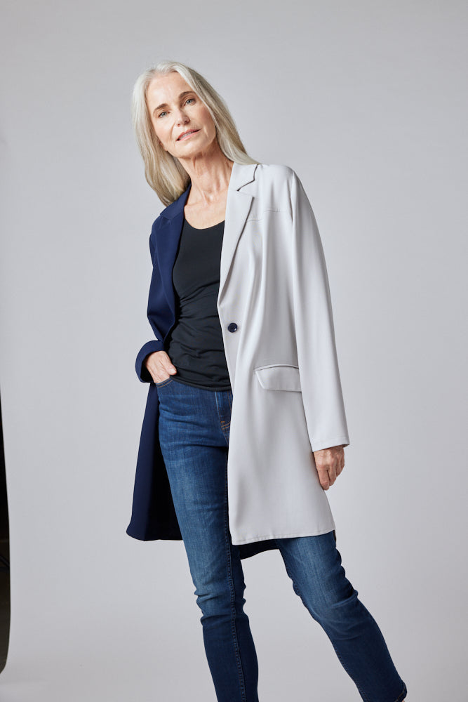 Colorblock A-Line Tunic Dress