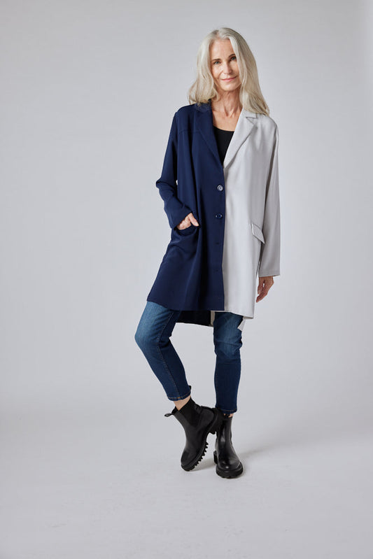 Colorblock A-Line Tunic Dress