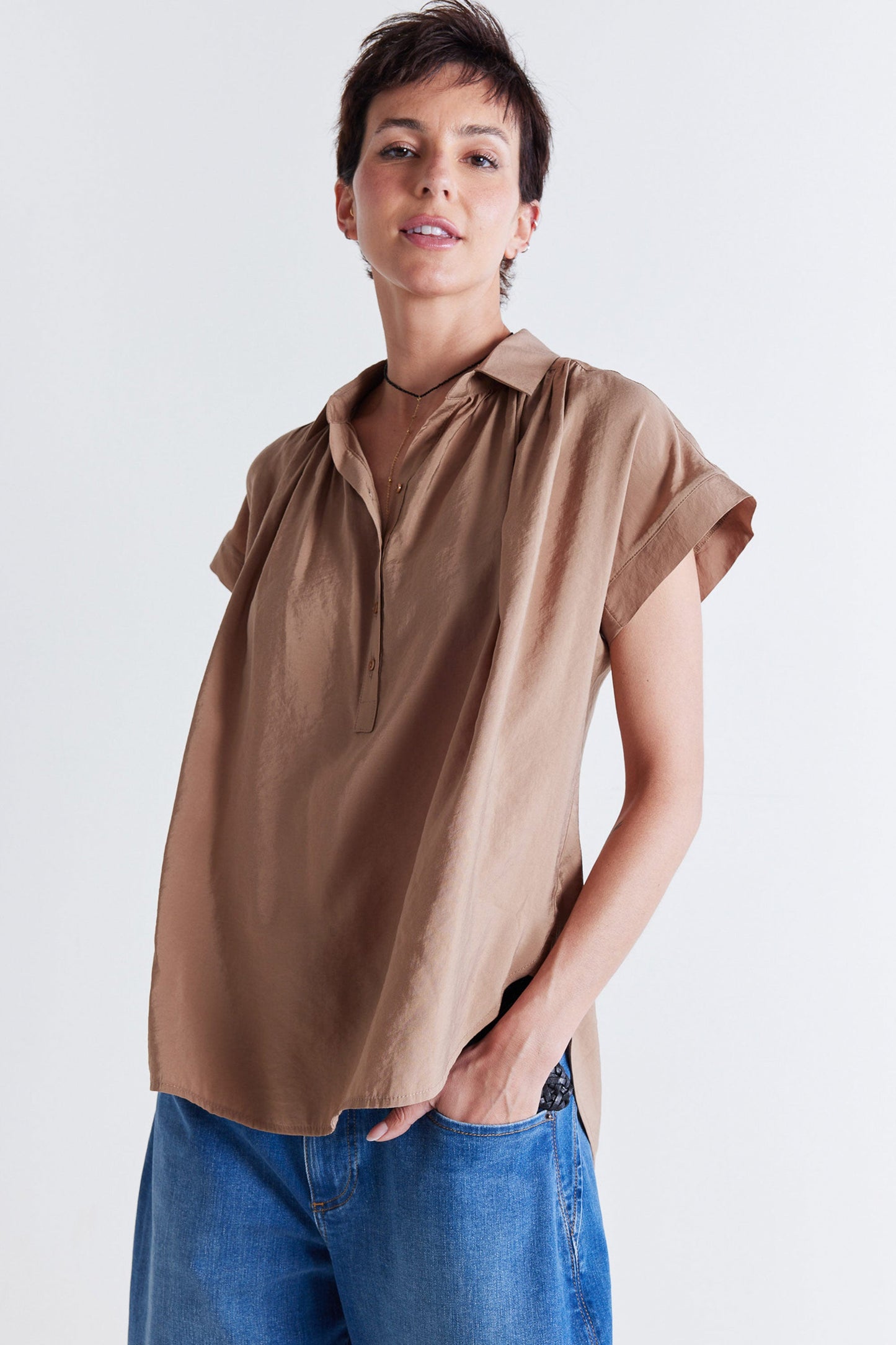 The Nonchalant Oversized Voile Blouse