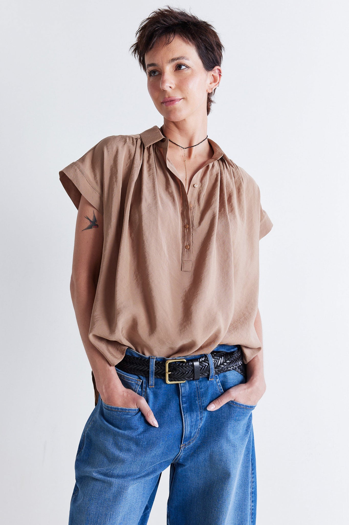 The Nonchalant Oversized Voile Blouse