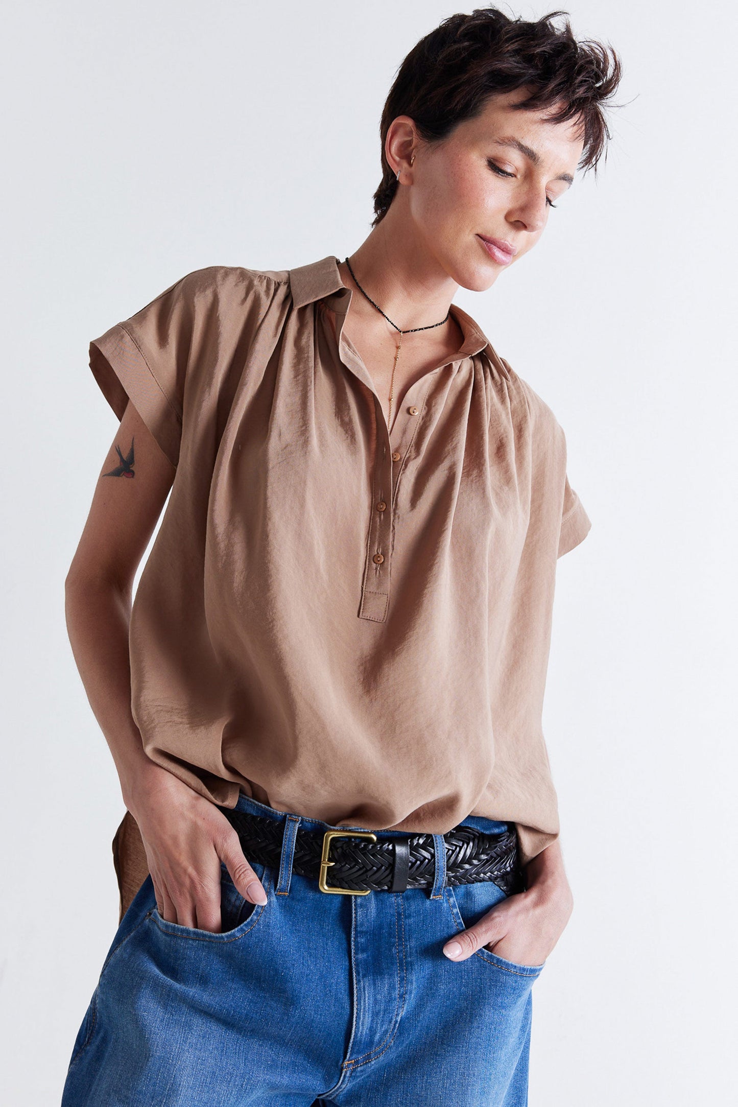 The Nonchalant Oversized Voile Blouse