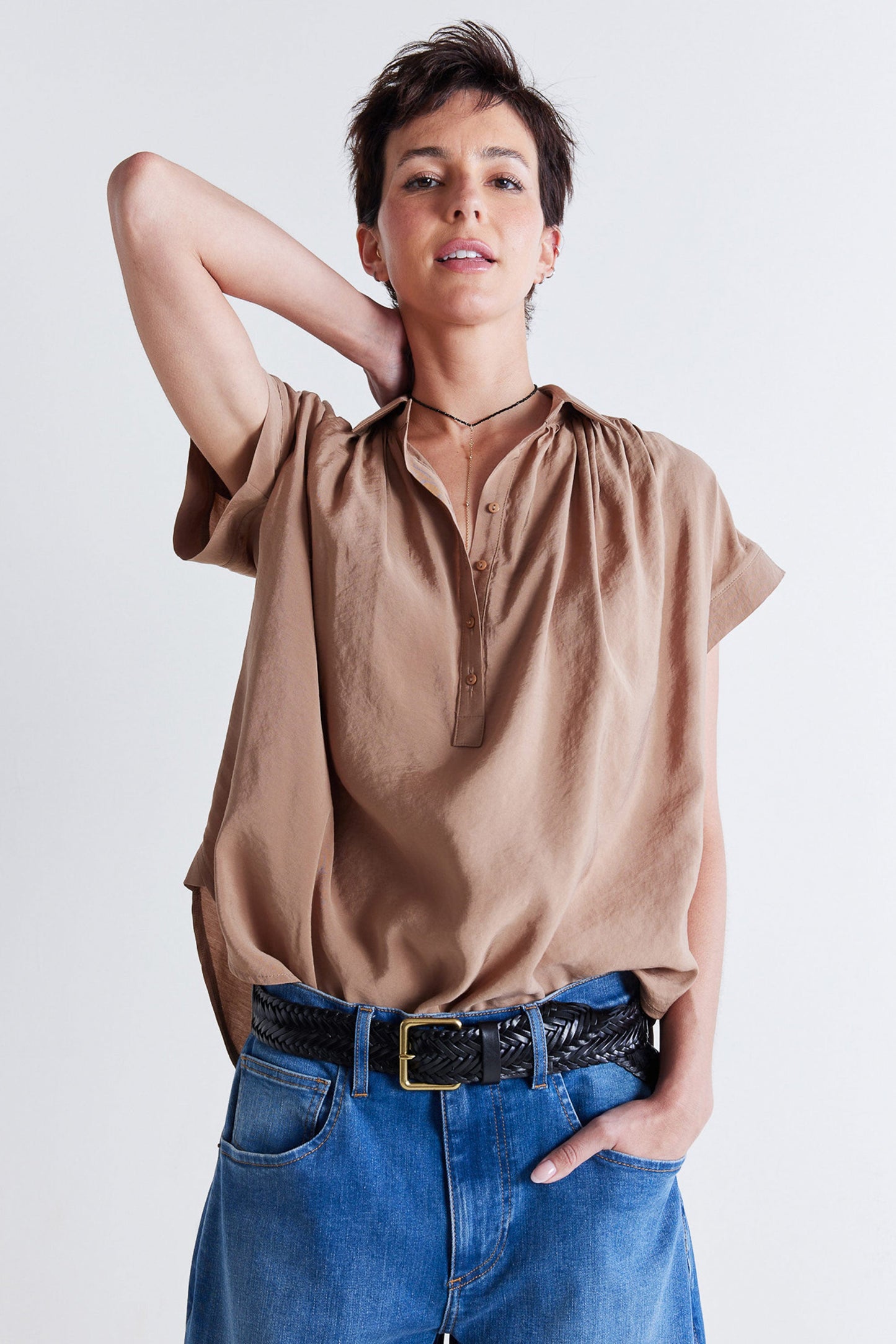 The Nonchalant Oversized Voile Blouse