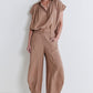 Not Your Average Wide Leg Light Poplin Pants