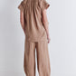 Not Your Average Wide Leg Light Poplin Pants