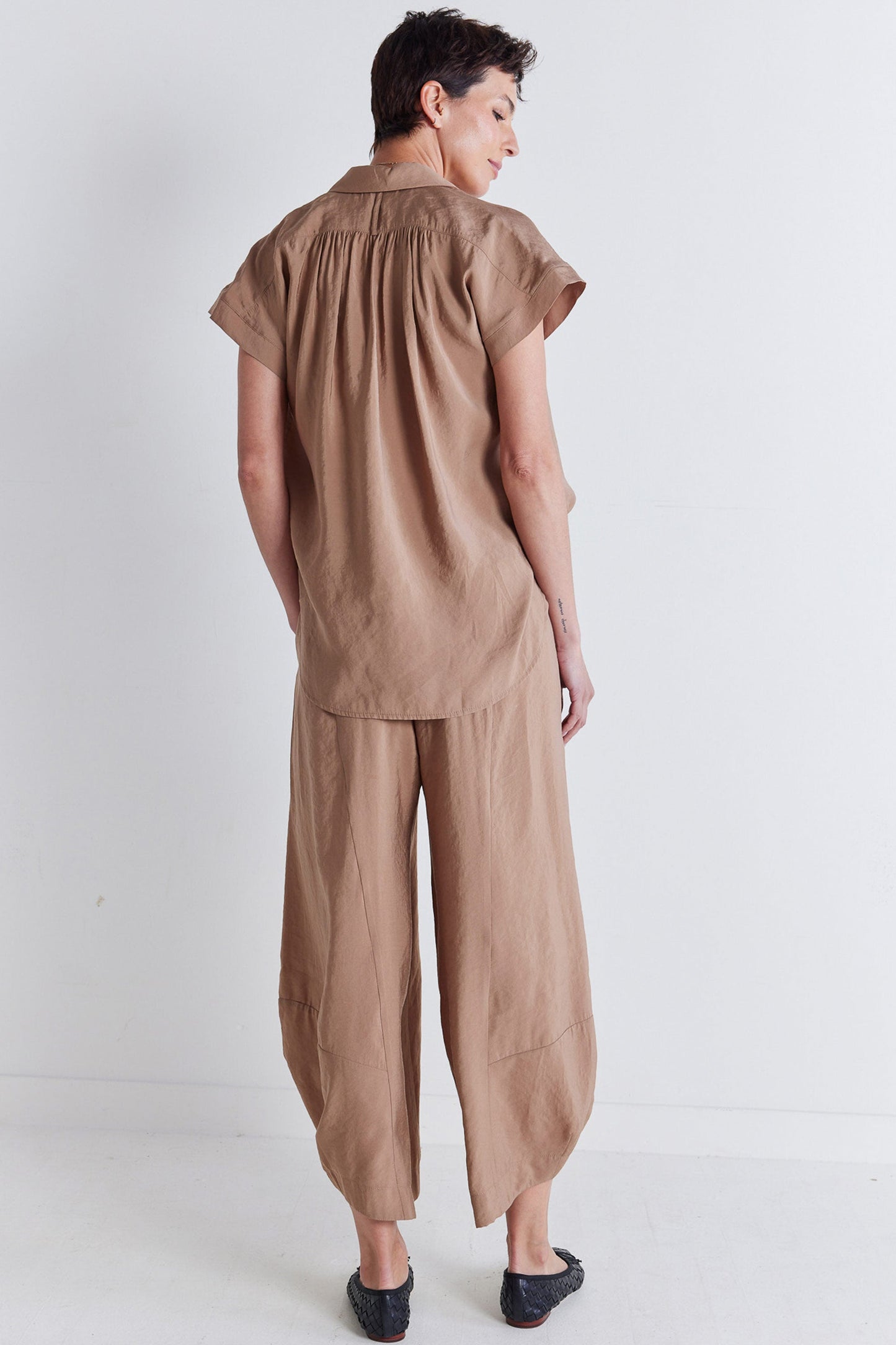 Not Your Average Wide Leg Light Poplin Pants