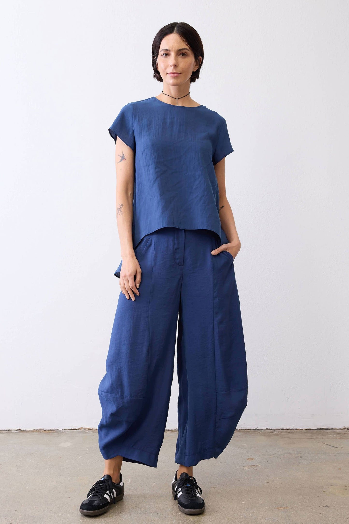 Not Your Average Wide Leg Light Poplin Pants