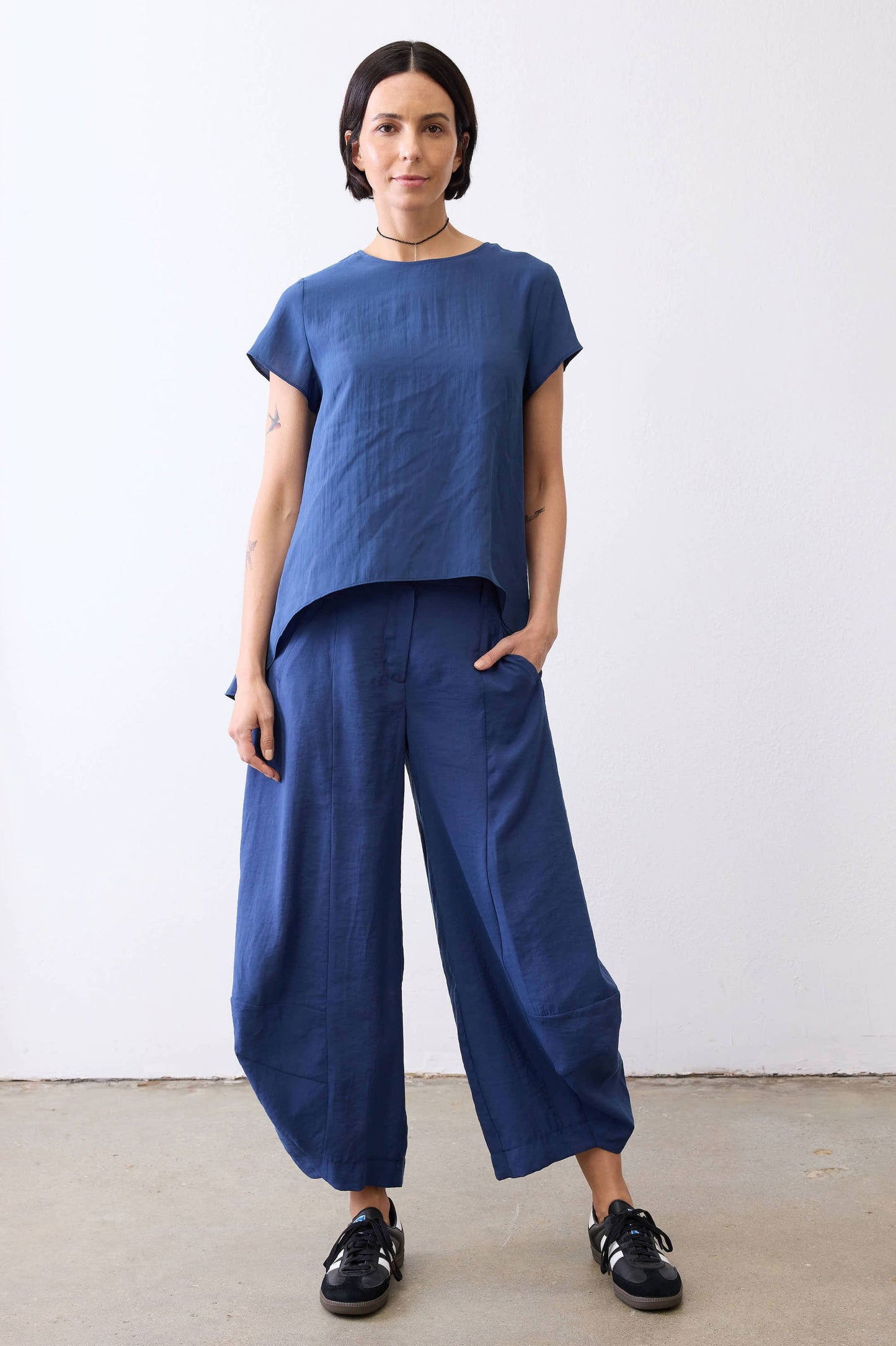 Not Your Average Wide Leg Light Poplin Pants