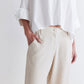 Oversized Poplin Cropped Blouse