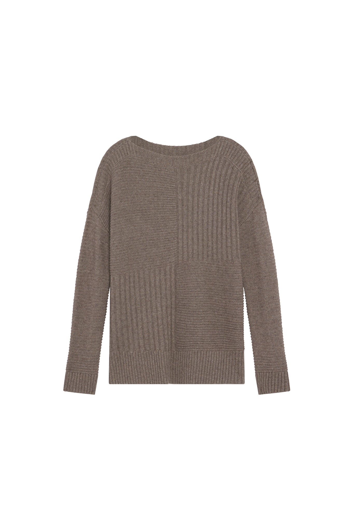 Oversized Mixed Knit Sweater