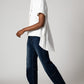 Petite Look In The Back Pleated Blouse