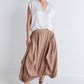 Pleat-Adoring Light Poplin Skirt