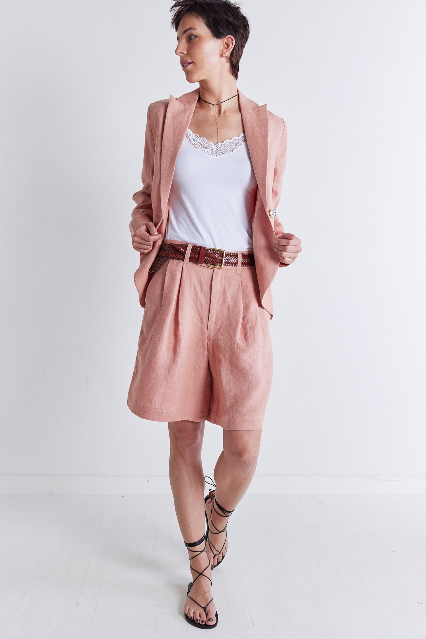 The Pleated Bermuda Shorts