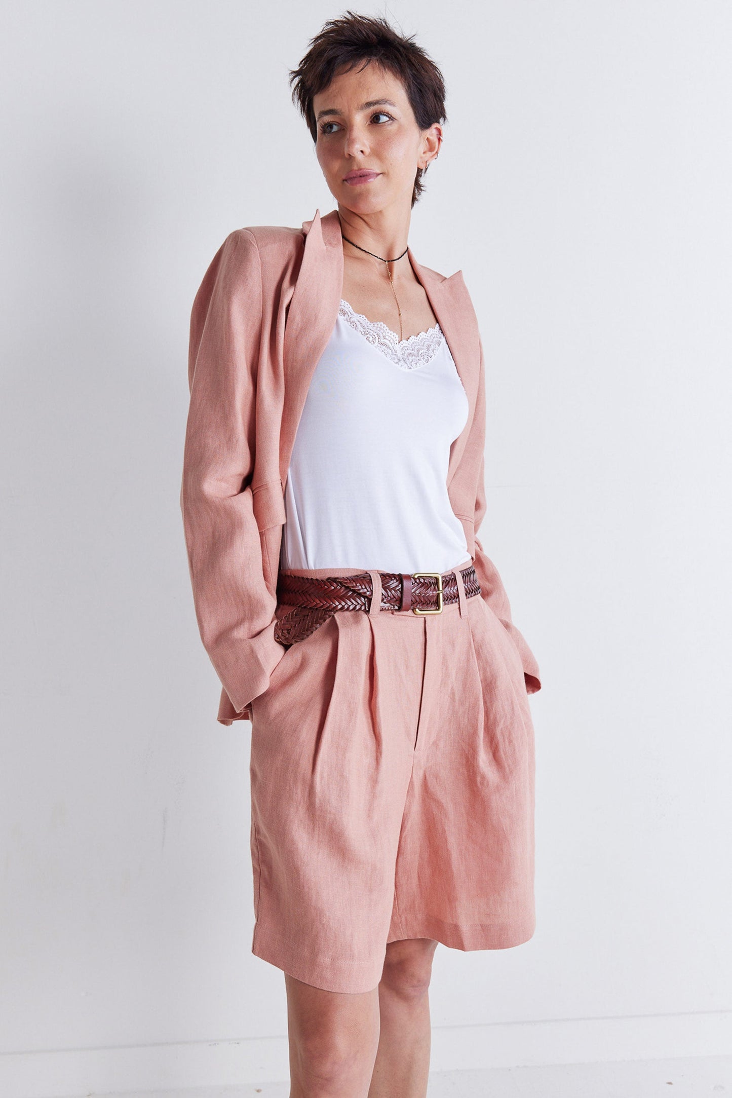The Pleated Bermuda Shorts