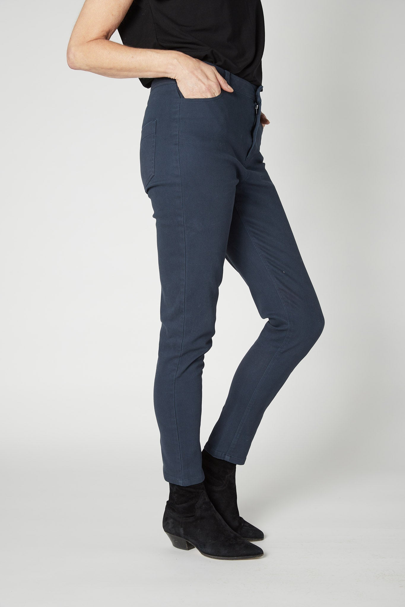The Iconic Fitted Denim Pants