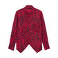 Panthera Handkerchief with a Zipper Blouse