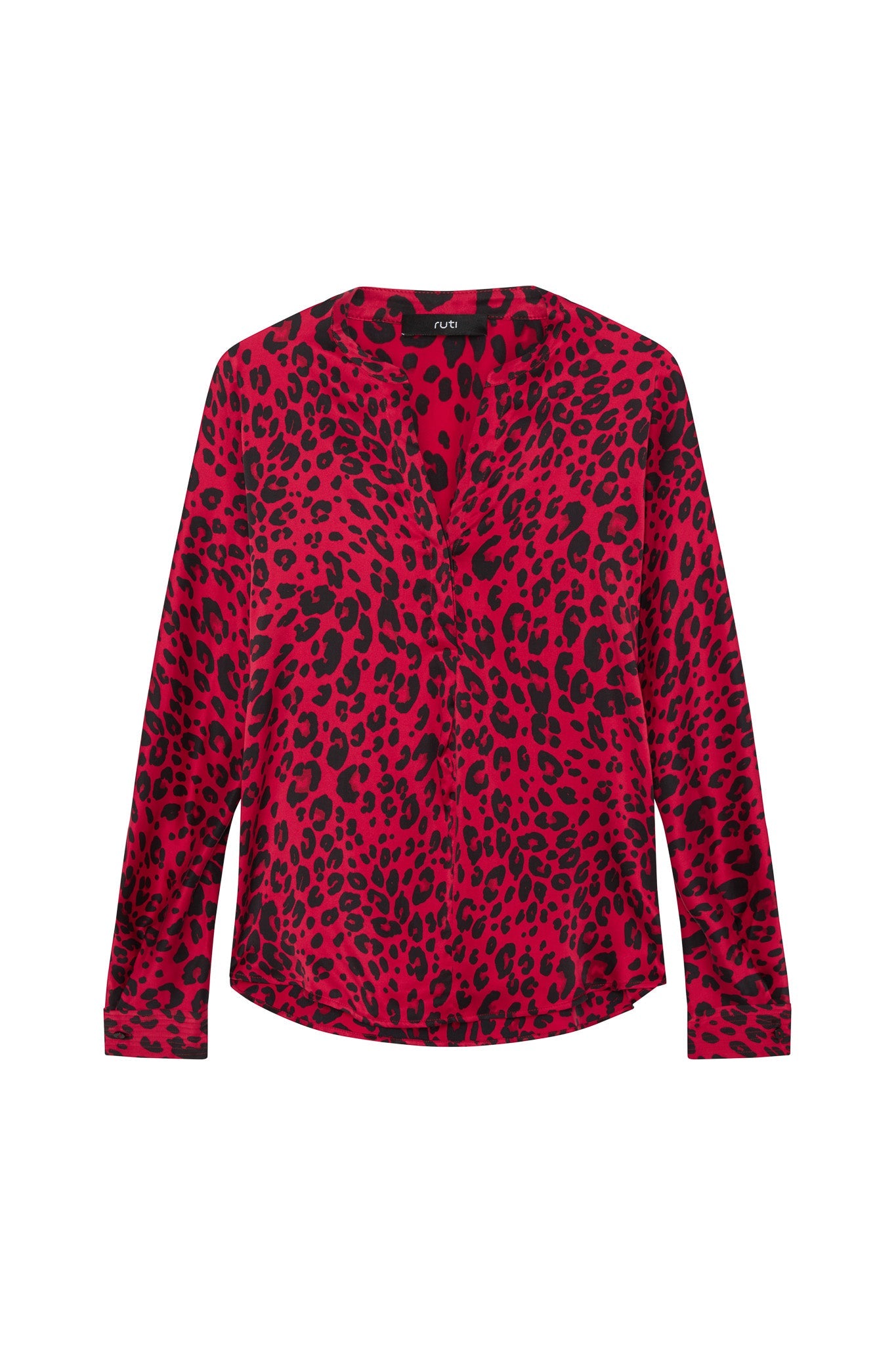 Leopard Silk Blouse