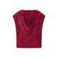 Washable Silk Cowl Neck Top