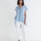Daylight Linen High Low Blouse