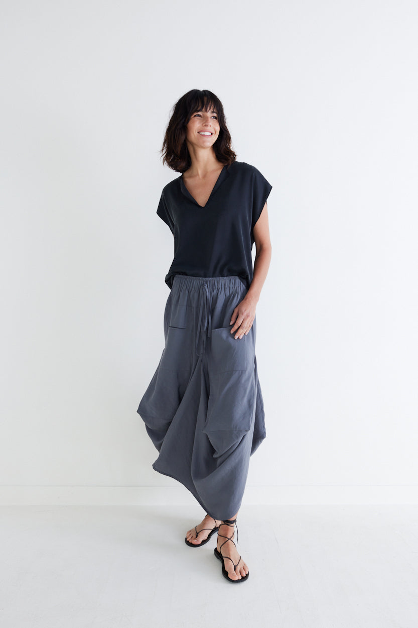 The Light Poplin Go-To Skirt