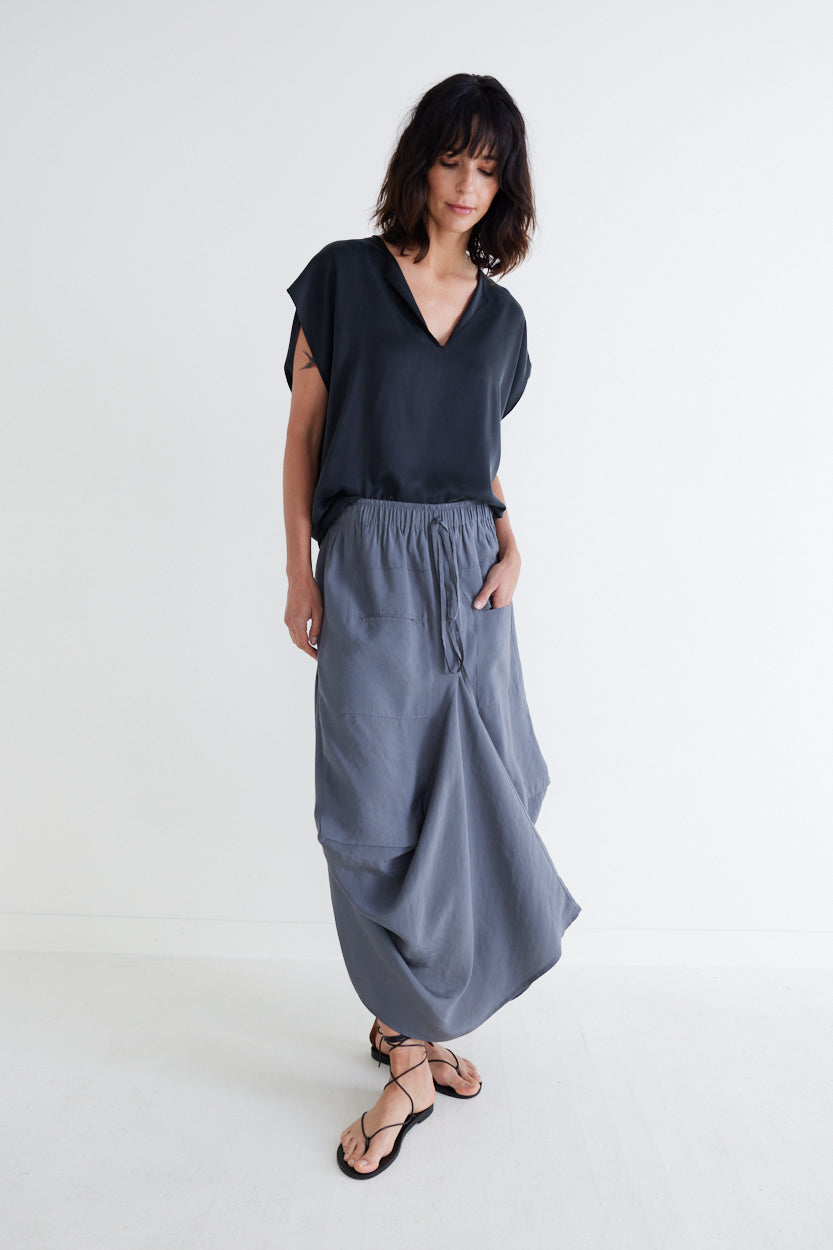 The Light Poplin Go-To Skirt