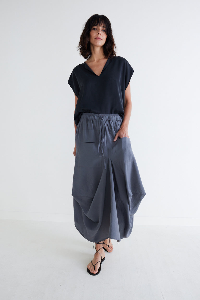 The Light Poplin Go-To Skirt