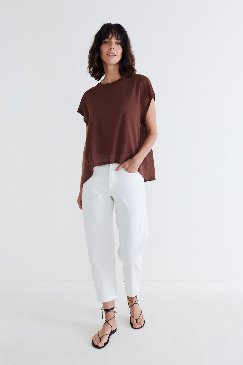 Sheer Knit Oversize Tee