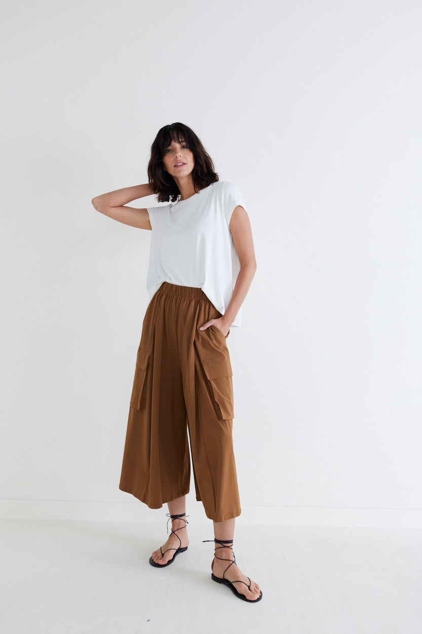 Blank Slate Ribbed A-Line Tee