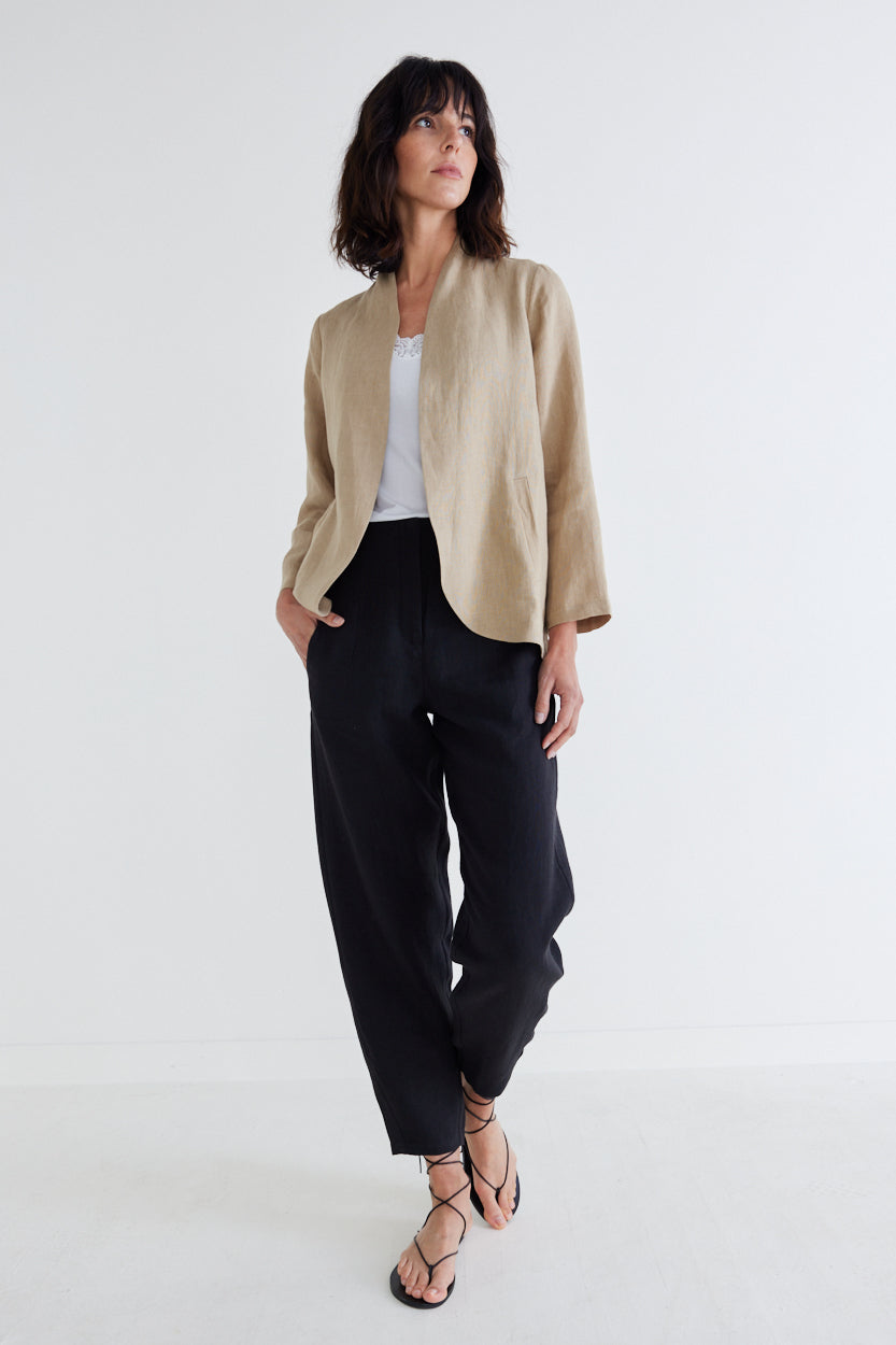 Not Too Tapered Linen Pants