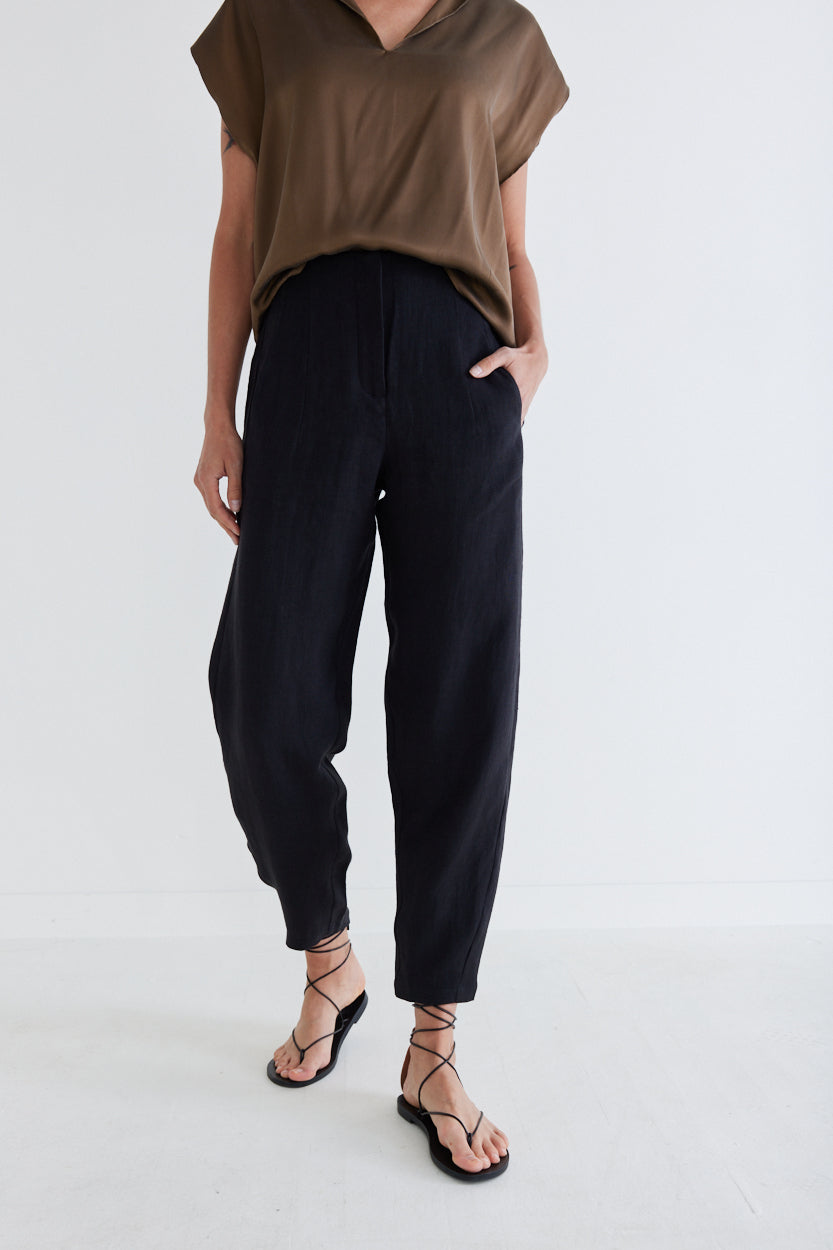 Not Too Tapered Linen Pants