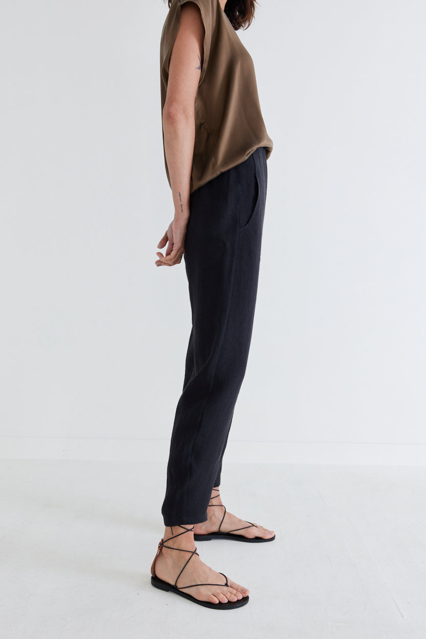 Not Too Tapered Linen Pants