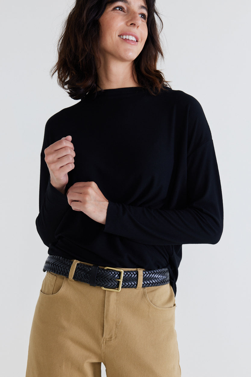 Essential Top With Buttons in the Back