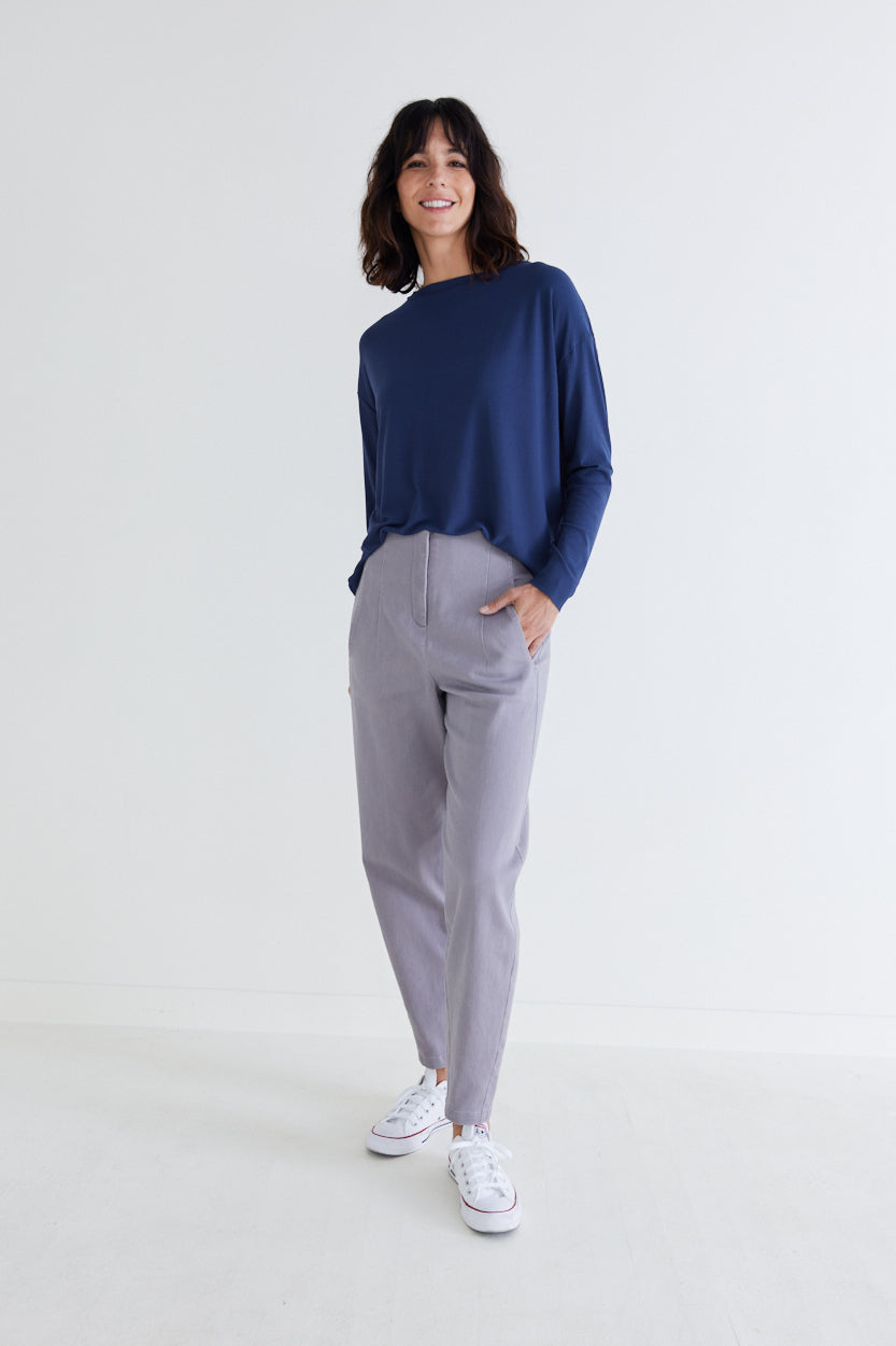 Essential Top With Buttons in the Back