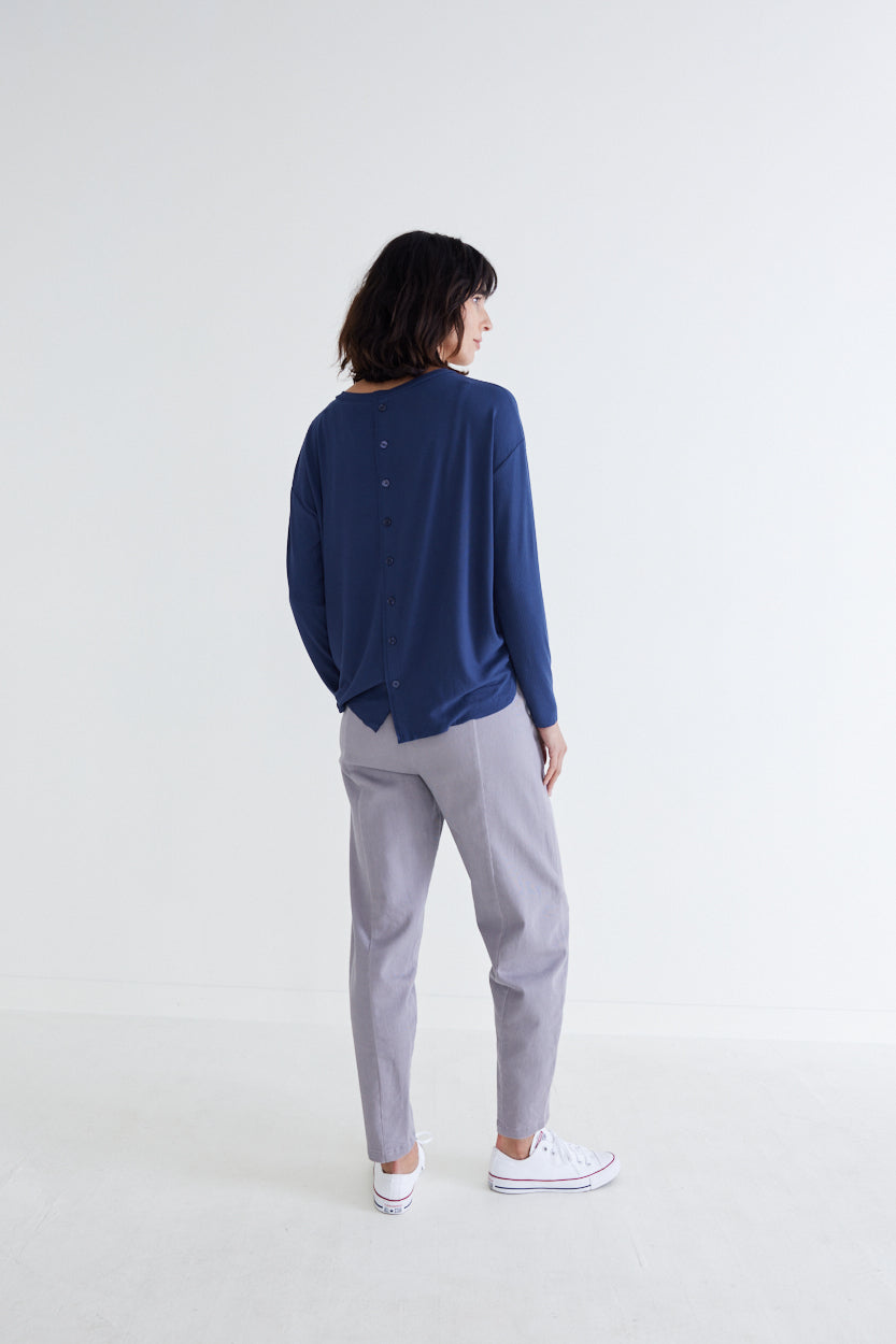 Essential Top With Buttons in the Back