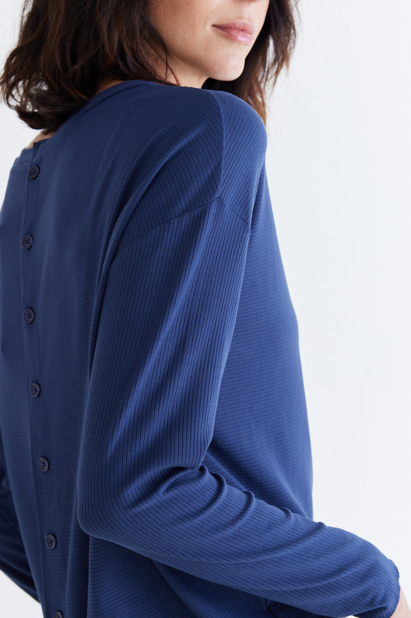 Essential Top With Buttons in the Back