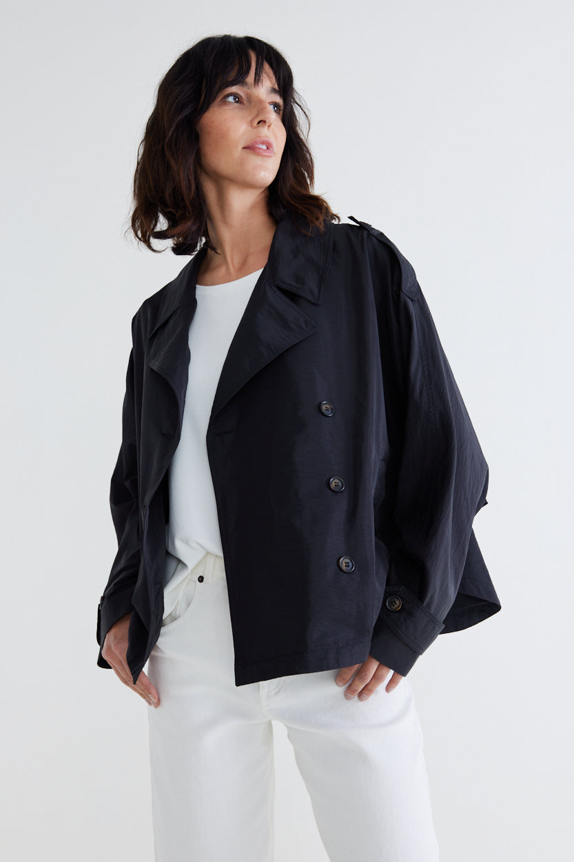The Oversized Nylon Trench