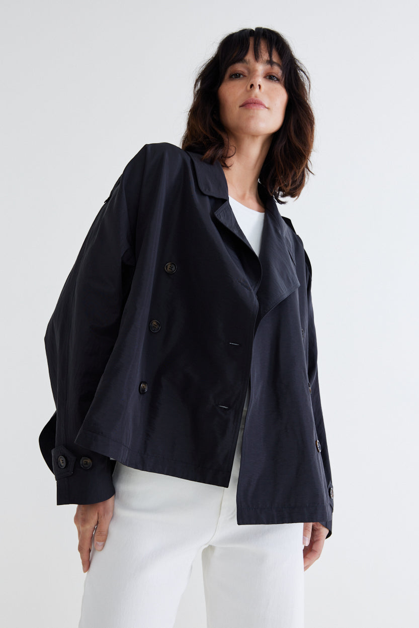 The Oversized Nylon Trench