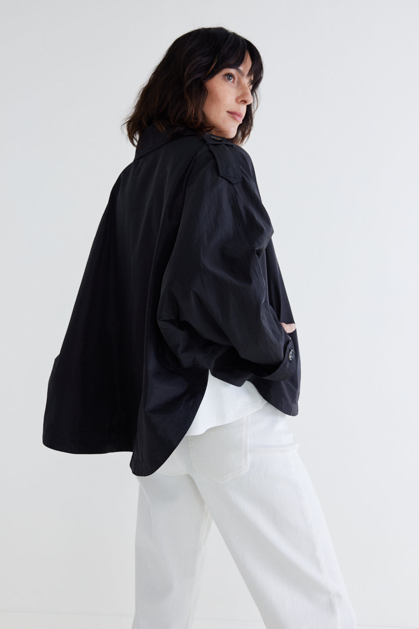 The Oversized Nylon Trench