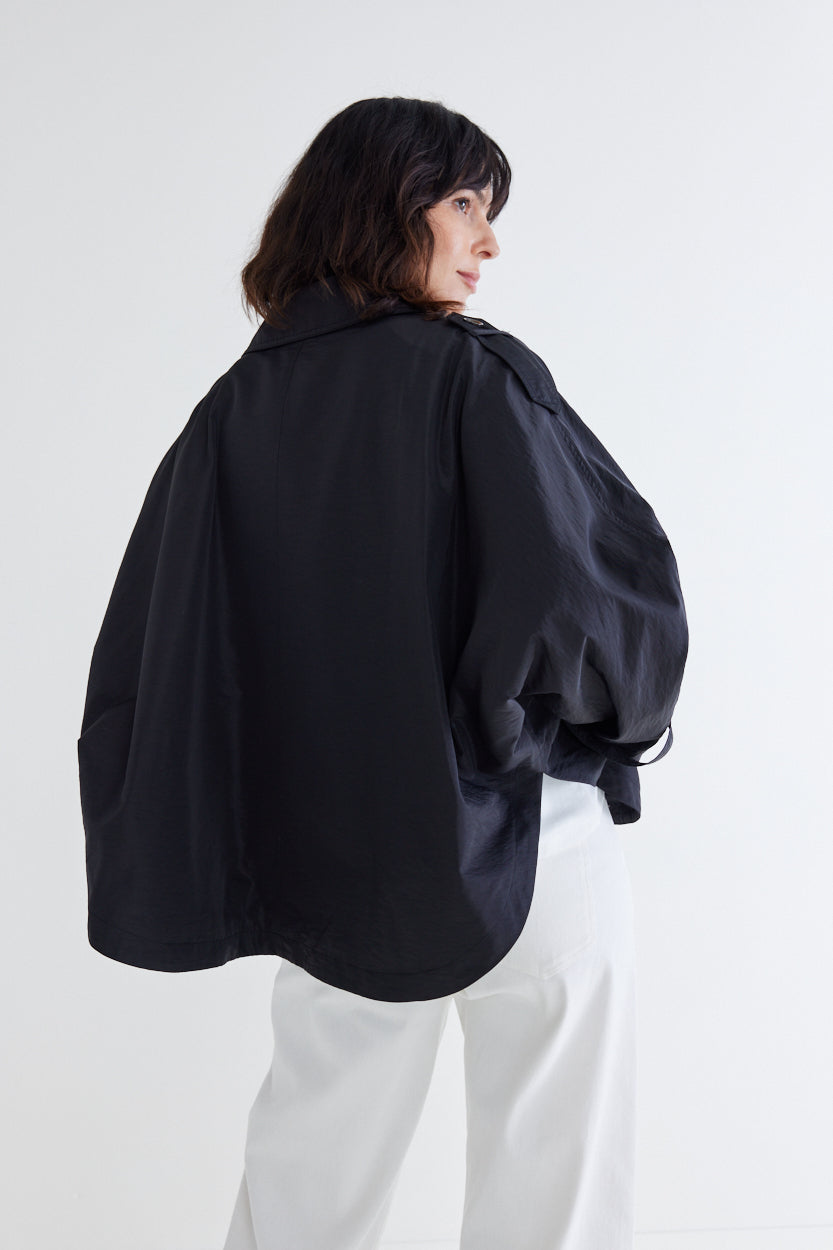 The Oversized Nylon Trench