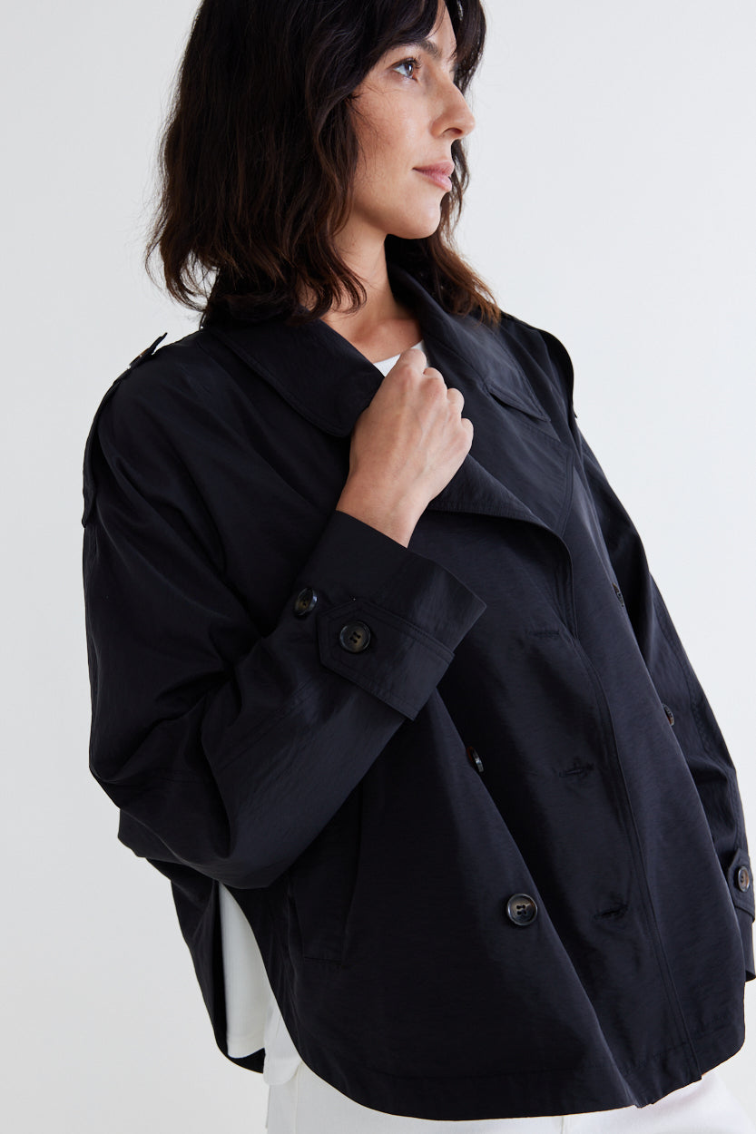 The Oversized Nylon Trench
