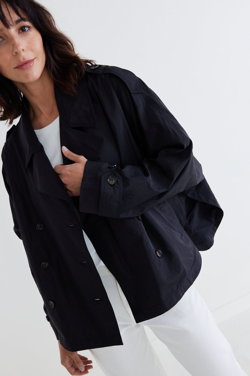 The Oversized Nylon Trench
