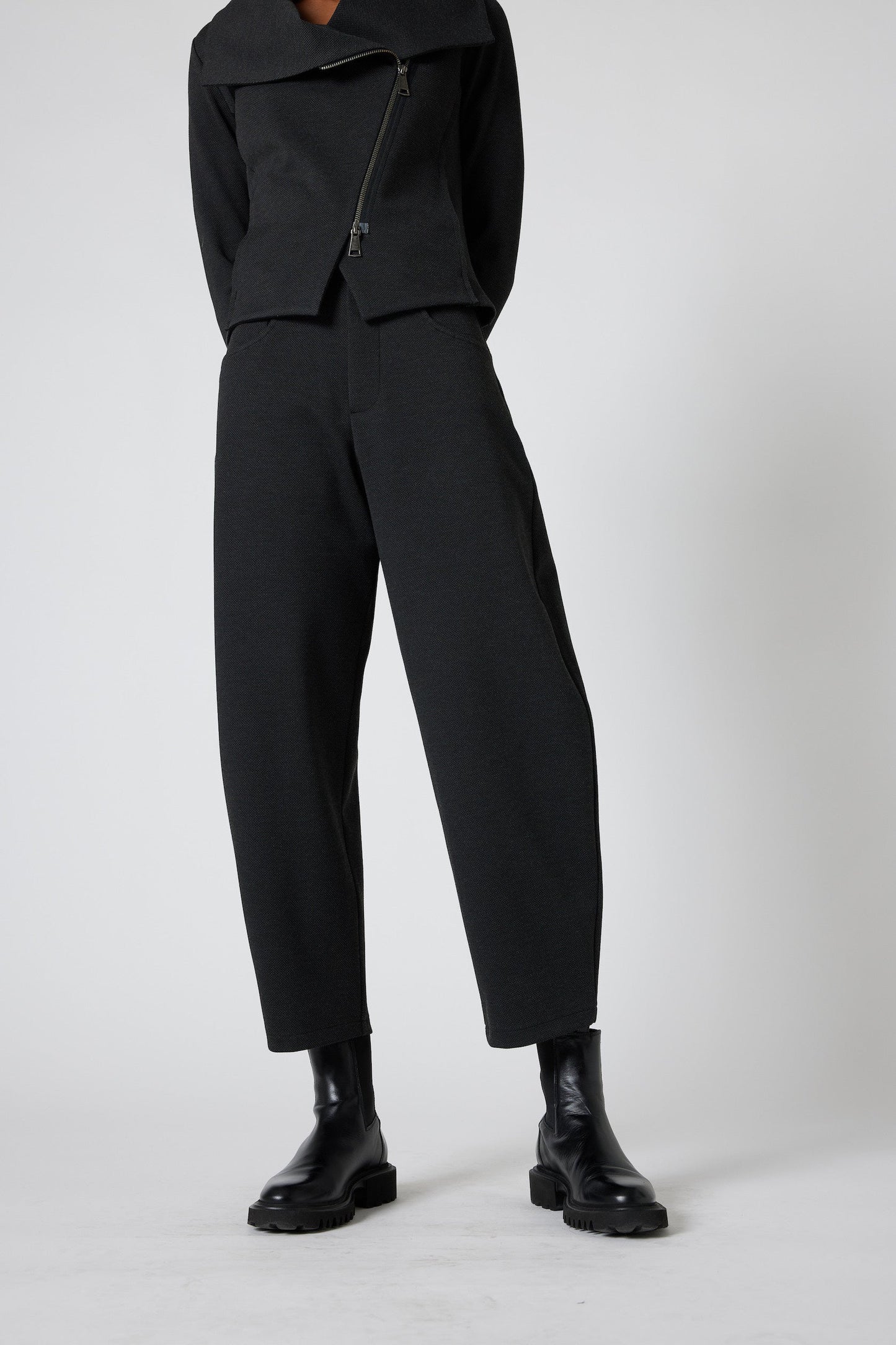 The Textured Visionary Barrel Leg Pants