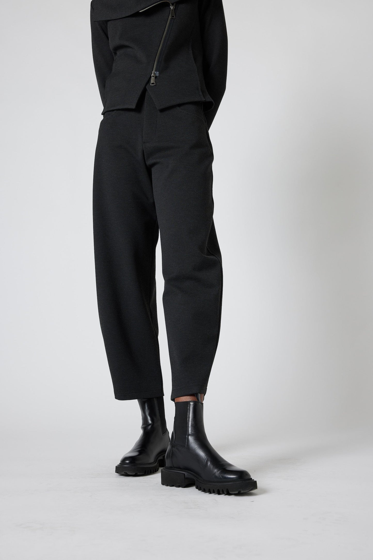 The Textured Visionary Barrel Leg Pants